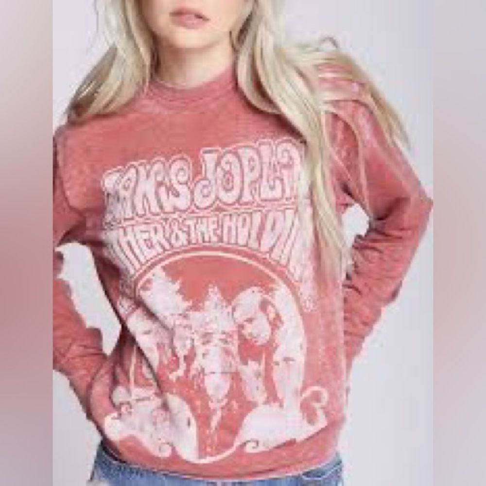 Recycled Karma Red Graphic Sweatshirt